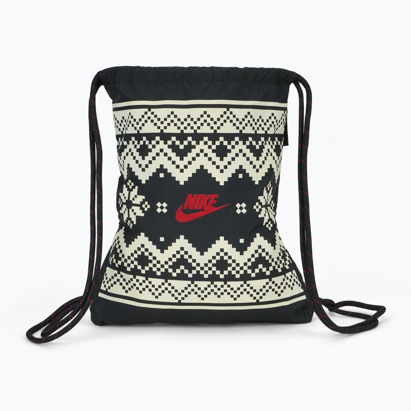 Sportinis maišelis Nike Heritage 13 l black/coconut milk/university red 2