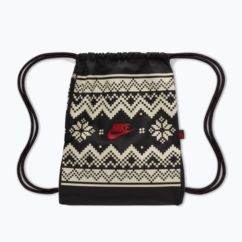 Sportinis maišelis Nike Heritage 13 l black/coconut milk/university red 5