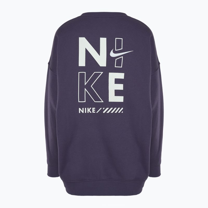 Moteriškas džemperis Nike Sportswear Oversized Crew-Neck dark raisin 2