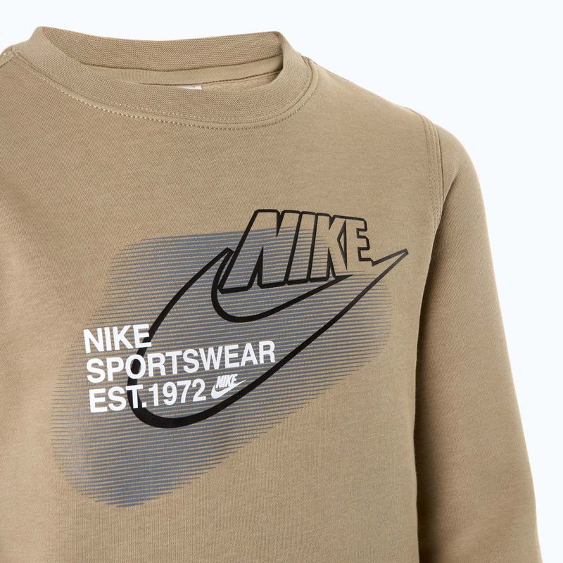 Vaikiškas džemperis Nike Sportswear Standard Issue Crew-Neck khaki 3