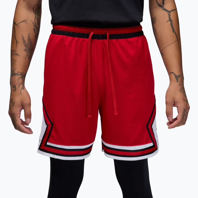 Vyriški krepšinio šortai Jordan Mesh Diamond 4" gym red/white/black 3