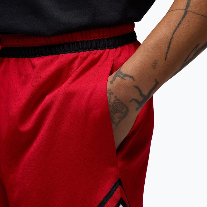 Spodenki koszykarskie męskie Nike Jordan Mesh Diamond 4" gym red/white/black 5