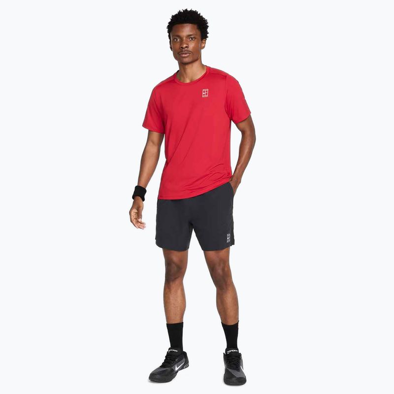 Vyriški "Nike Court Dri-Fit Advantage 6" teniso šortai juodi / balti 2