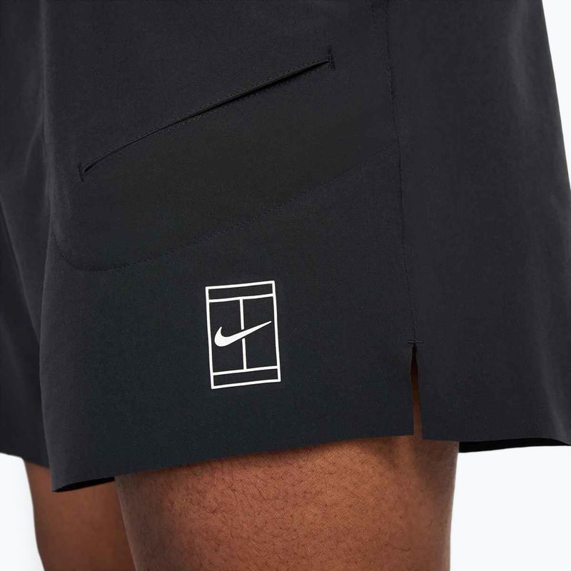 Vyriški "Nike Court Dri-Fit Advantage 6" teniso šortai juodi / balti 7