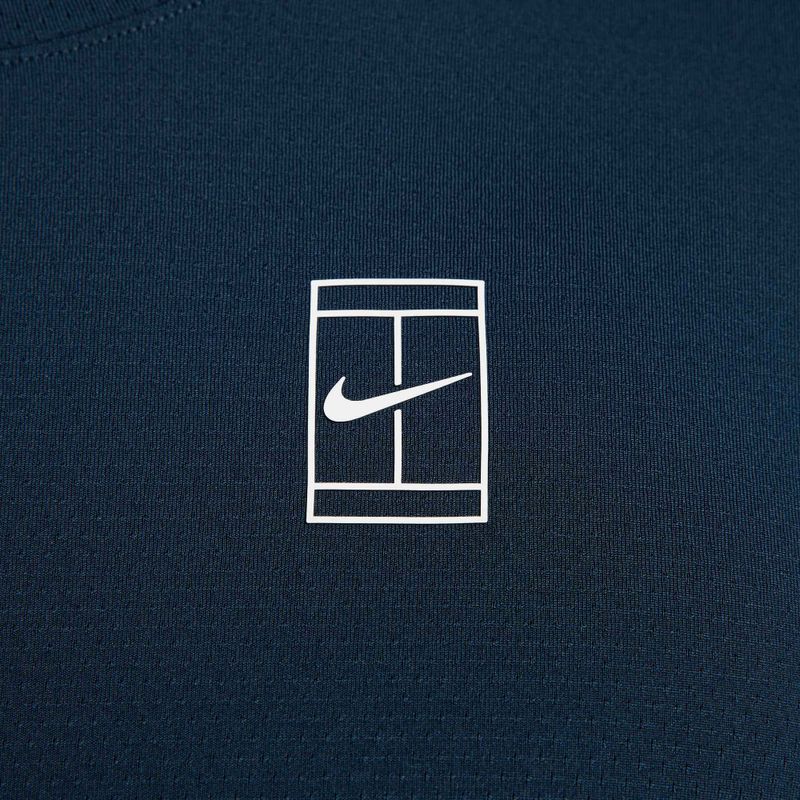 Vyriški teniso marškinėliai Nike Court Dri-Fit Advantage armory navy / white 6