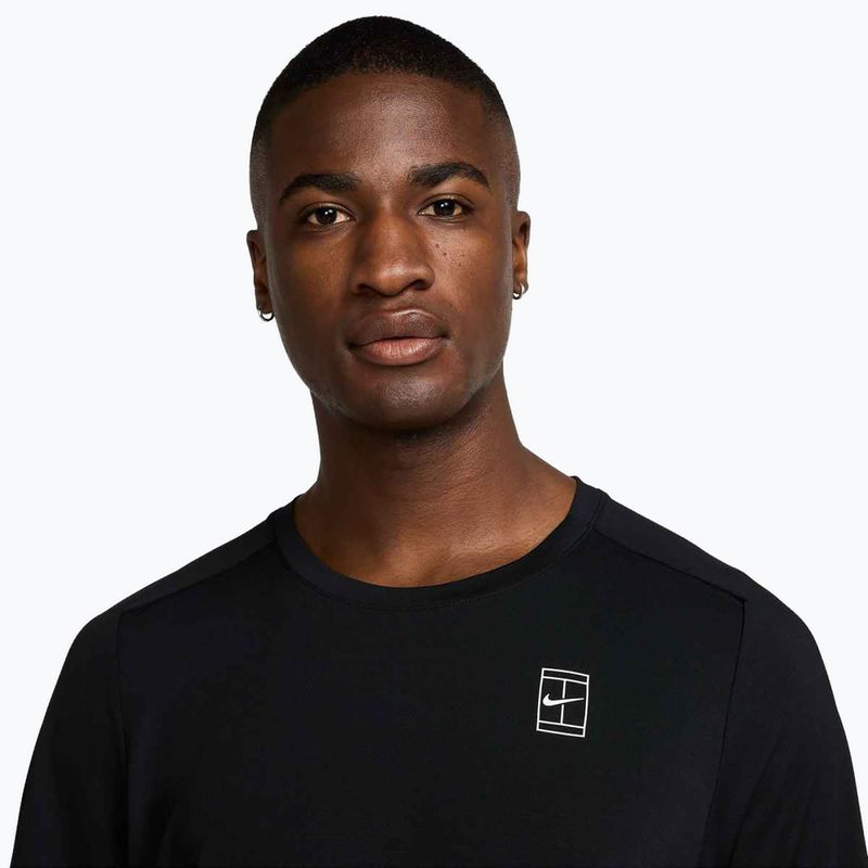 Vyriški teniso marškinėliai Nike Court Dri-Fit Advantage black / white 4