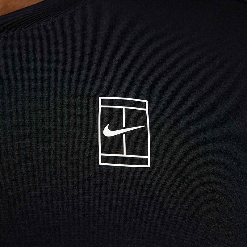 Vyriški teniso marškinėliai Nike Court Dri-Fit Advantage black / white 5