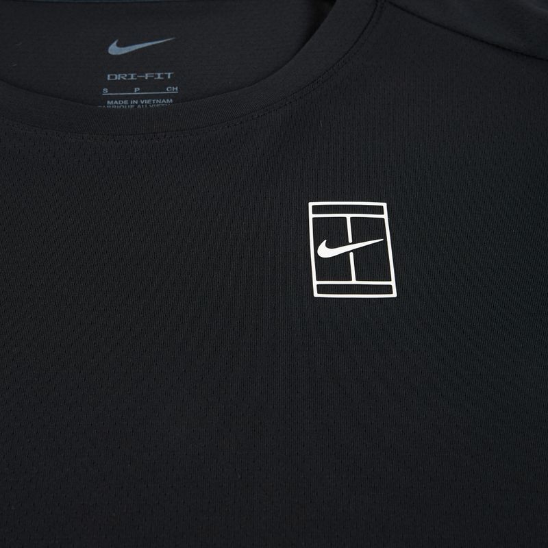 Vyriški teniso marškinėliai Nike Court Dri-Fit Advantage black / white 9