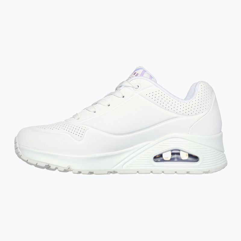 Moteriški batai SKECHERS JGoldcrown Uno Spread The Love white/light purple 3