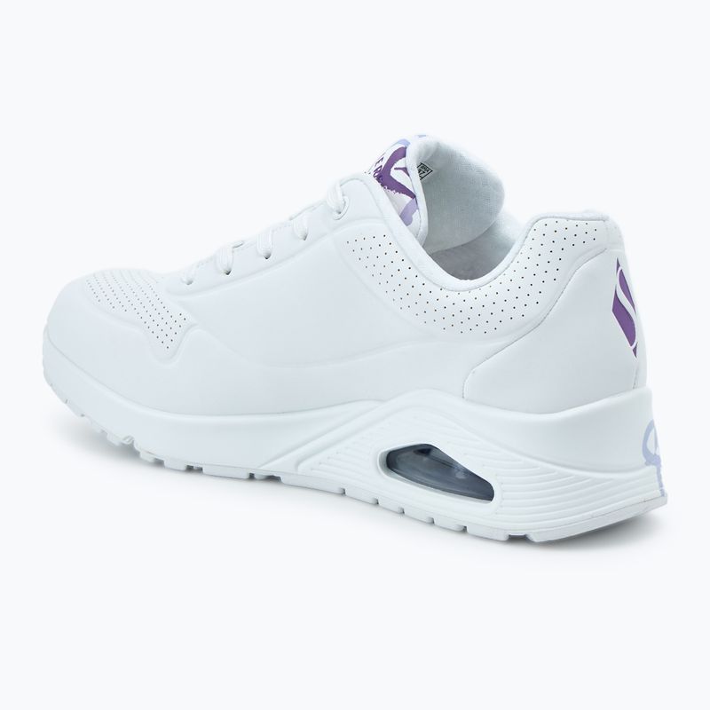 Moteriški batai SKECHERS JGoldcrown Uno Spread The Love white/light purple 3