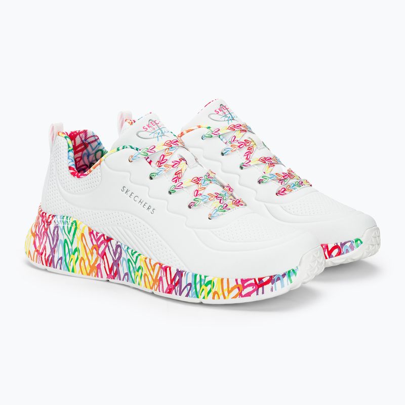 Moteriški batai SKECHERS Uno Lite Exuberant Hearts white/multi 5