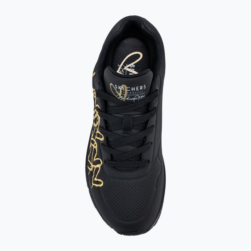 Moteriški batai SKECHERS JGoldcrown Uno Golden Heart black/multicolor metallic 5