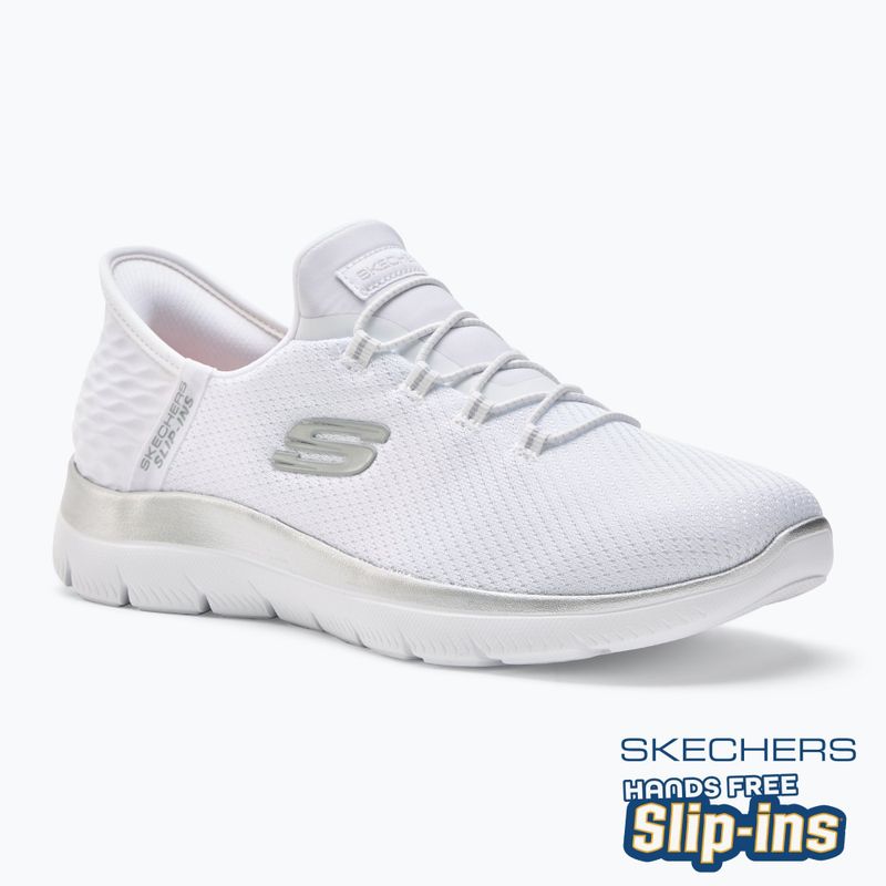 Moteriški batai SKECHERS Summits Diamond Dream white/silver