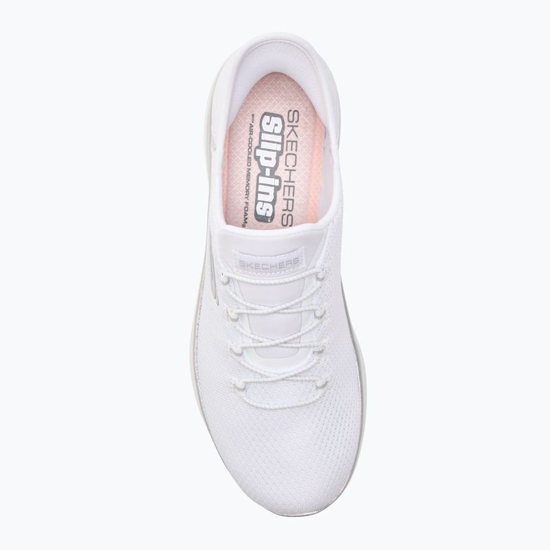 Moteriški batai SKECHERS Summits Diamond Dream white/silver 5