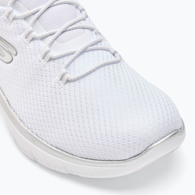 Moteriški batai SKECHERS Summits Diamond Dream white/silver 7