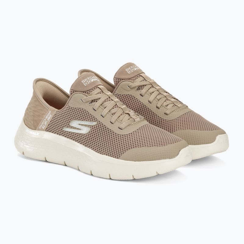 Moteriški batai SKECHERS Slip-ins Go Walk Flex Grand Entry taupe/white 4