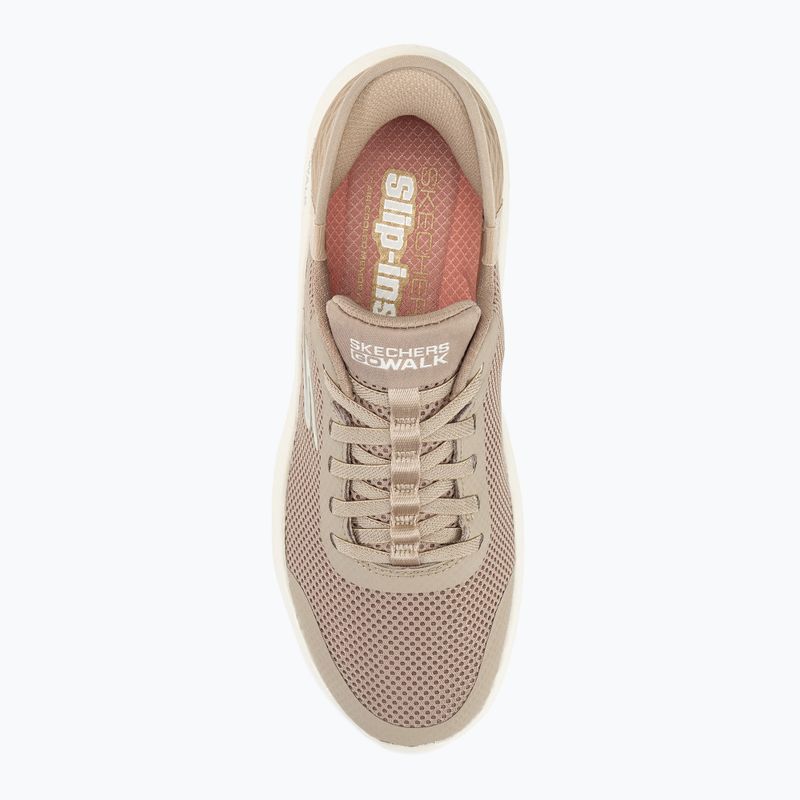 Moteriški batai SKECHERS Slip-ins Go Walk Flex Grand Entry taupe/white 6