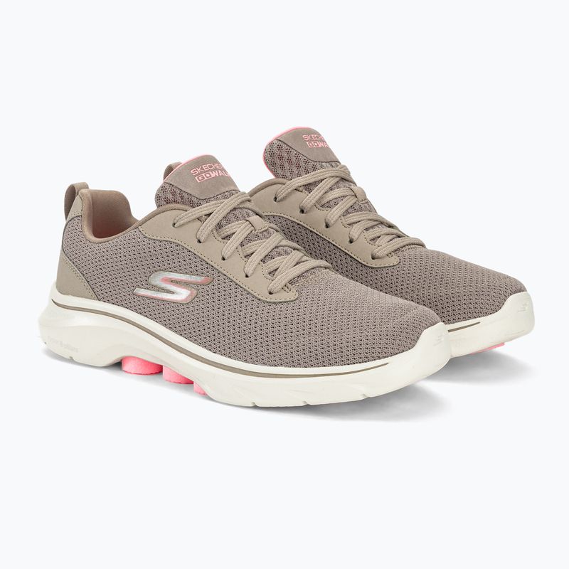 Moteriški batai SKECHERS Go Walk 7 Clear Path taupe/pink 4