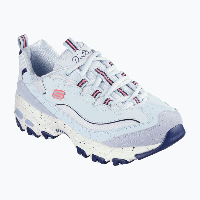 Moteriški batai SKECHERS D'Lites Bold Views light blue/multi