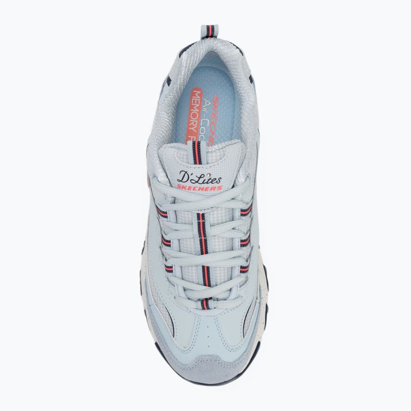 Moteriški batai SKECHERS D'Lites Bold Views light blue/multi 5