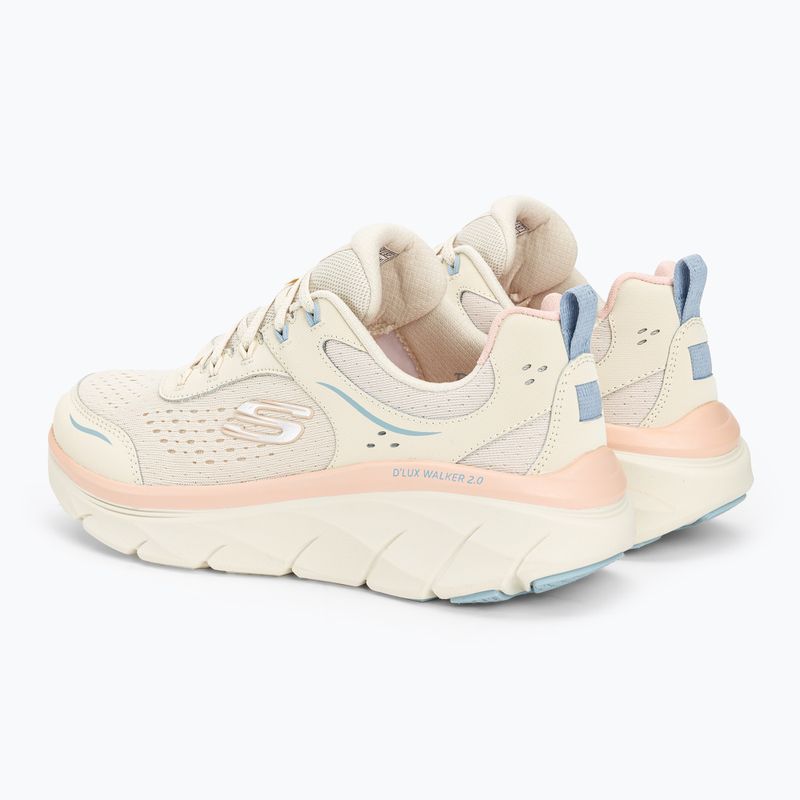 Moteriški batai SKECHERS D'Lux Walker 2.0 Daisy Doll beige/mesh/pink/blue 3