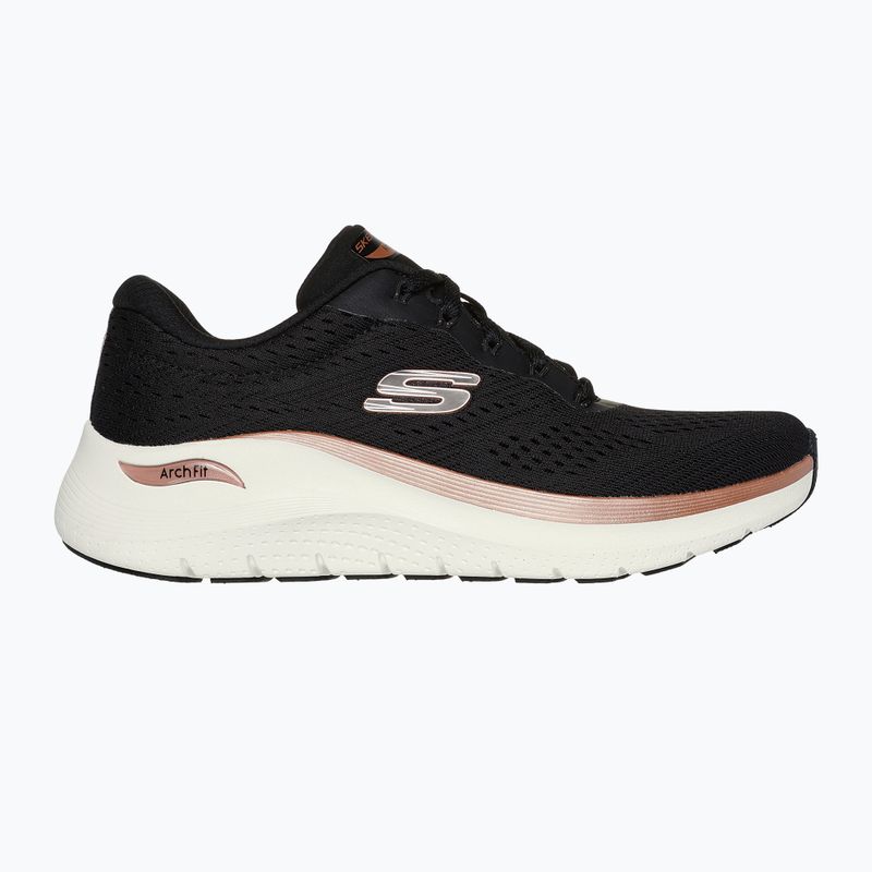 Moteriški batai SKECHERS Arch Fit 2.0 Glow The Distance black/rose gold 2