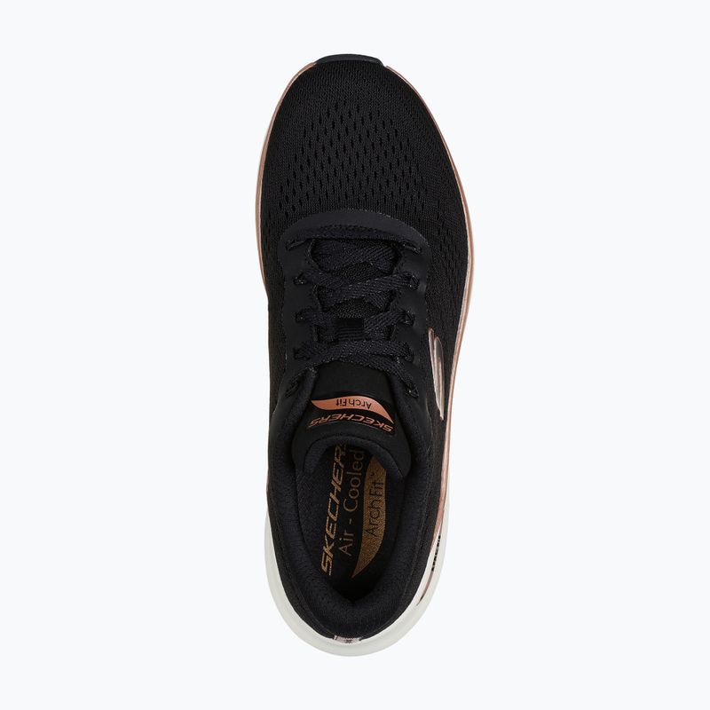 Moteriški batai SKECHERS Arch Fit 2.0 Glow The Distance black/rose gold 5