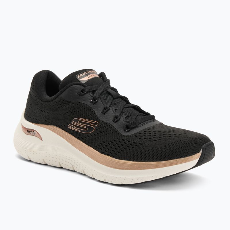 Moteriški batai SKECHERS Arch Fit 2.0 Glow The Distance black/rose gold