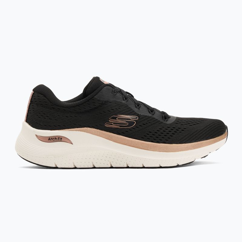 Moteriški batai SKECHERS Arch Fit 2.0 Glow The Distance black/rose gold 2