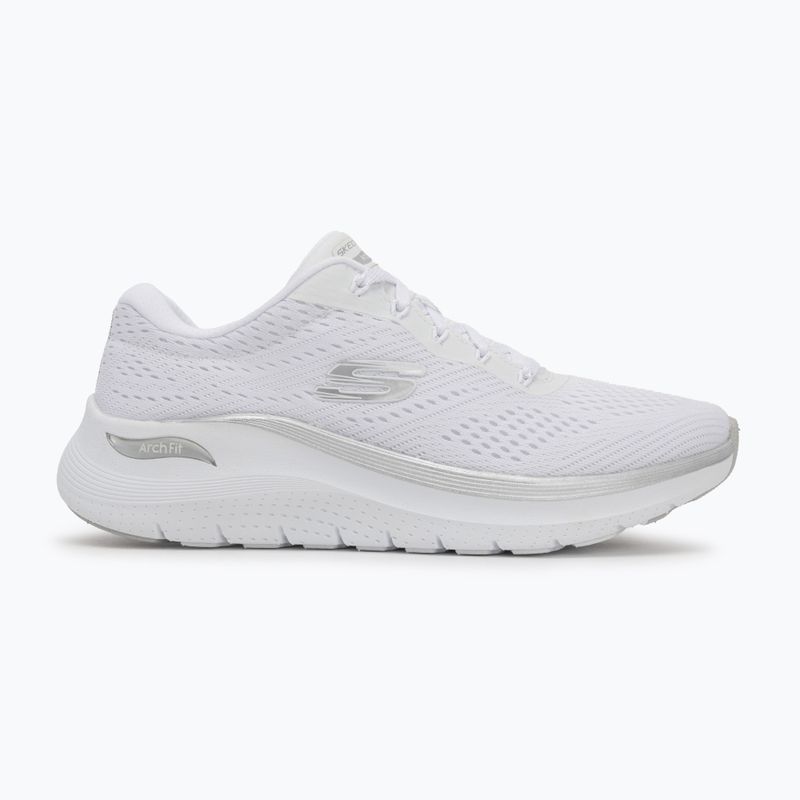 Moteriški batai SKECHERS Arch Fit 2.0 Glow The Distance white/silver 2