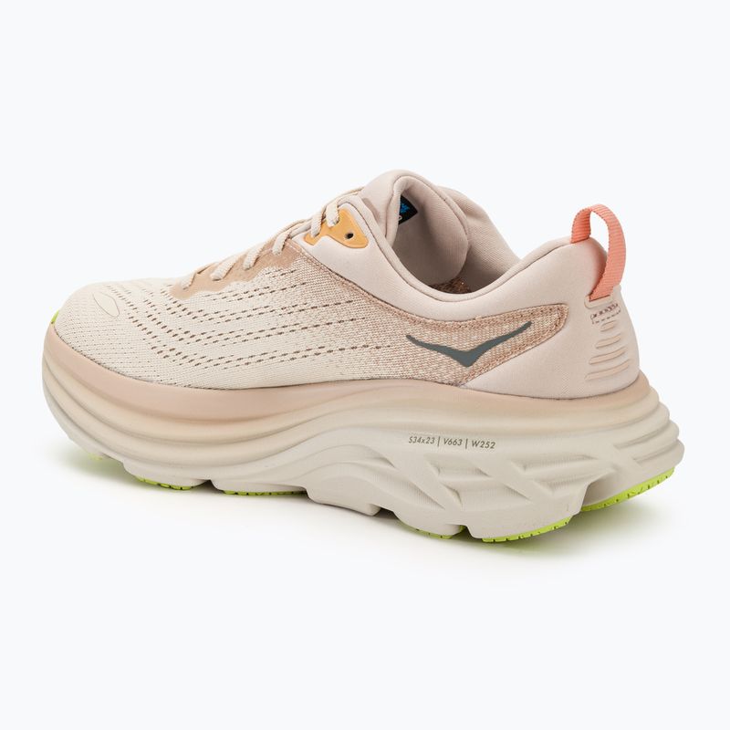 Moteriški bėgimo bateliai HOKA Bondi 8 cream/vanilla 3