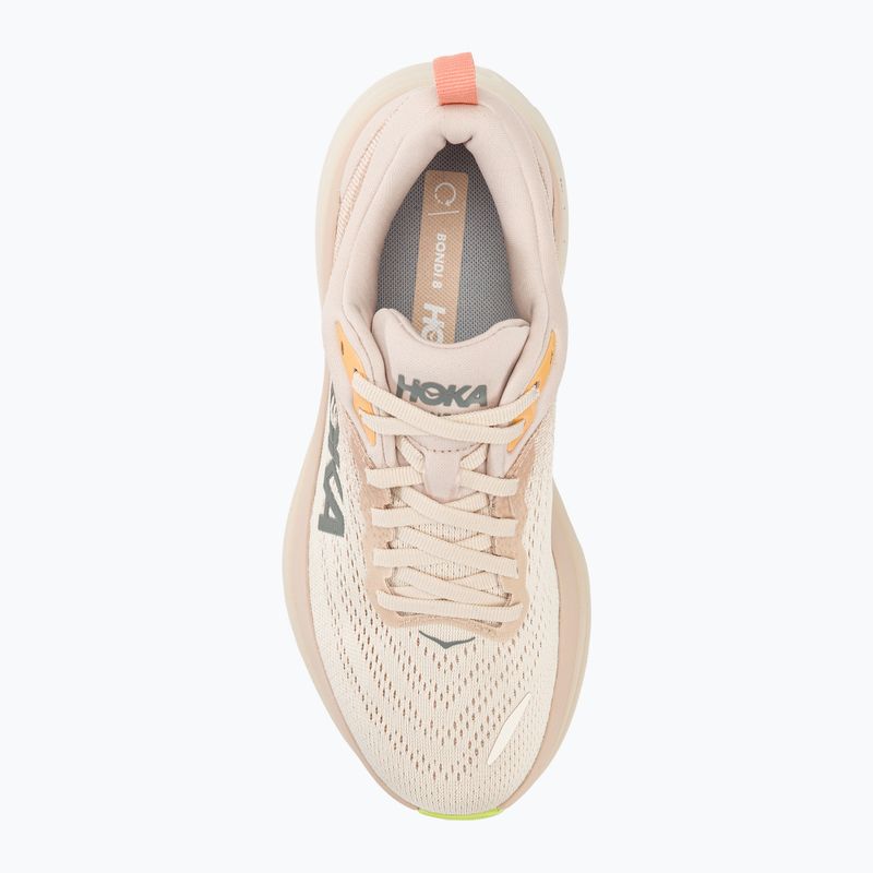 Moteriški bėgimo bateliai HOKA Bondi 8 cream/vanilla 5