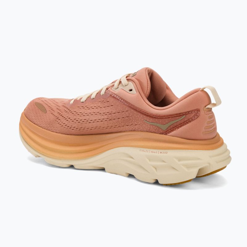 Moteriški bėgimo bateliai HOKA Bondi 8 sandstone/cream 3