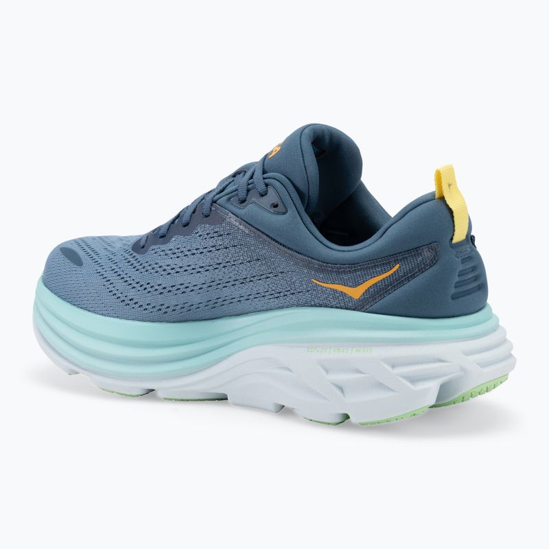 Vyriški bėgimo bateliai HOKA Bondi 8 Wide real teal/shadow 3