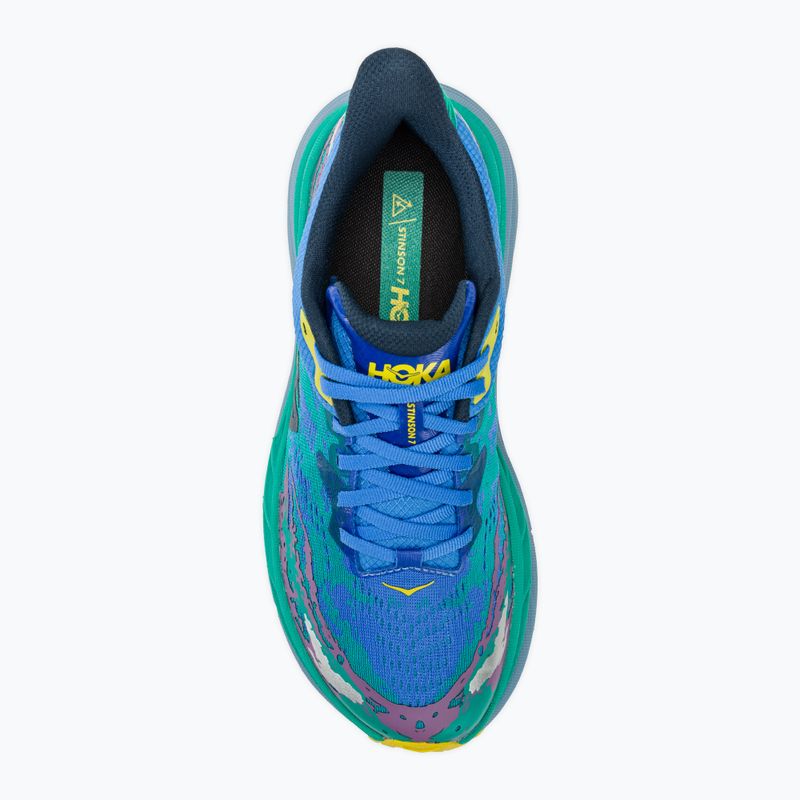 Vyriški bėgimo bateliai HOKA Stinson 7 virtual blue/tech green 5