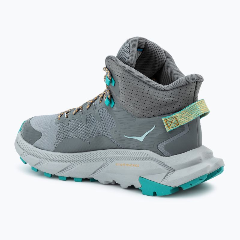 Vyriški žygio batai HOKA Trail Code GTX galactic grey/electric aqua 3