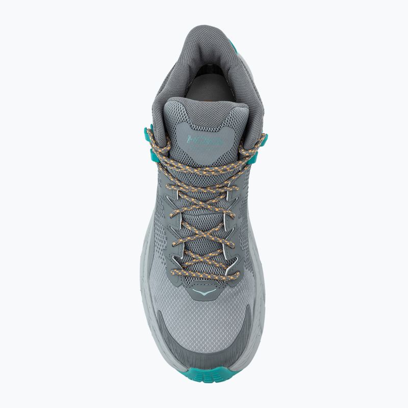 Vyriški žygio batai HOKA Trail Code GTX galactic grey/electric aqua 5