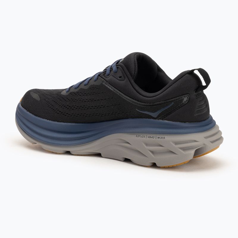 Vyriški bėgimo batai HOKA Bondi 8 black/ironore 3