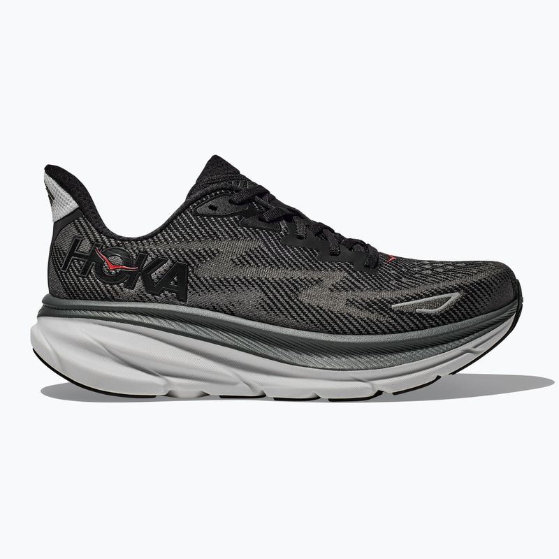 Vyriški bėgimo bateliai HOKA Clifton 9 black/outer orbit 2