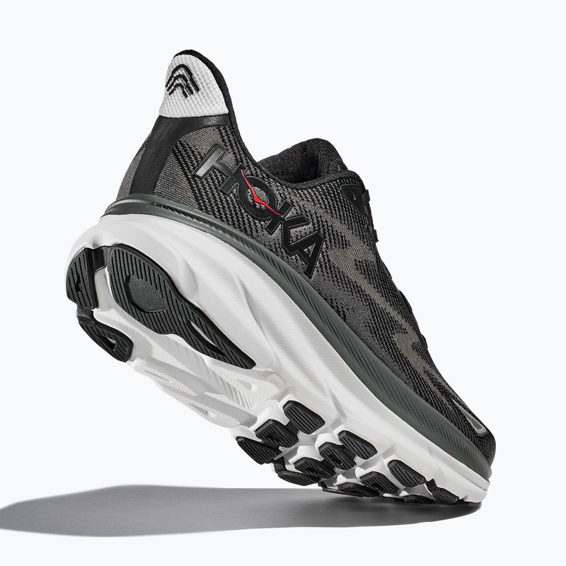 Vyriški bėgimo bateliai HOKA Clifton 9 black/outer orbit 5