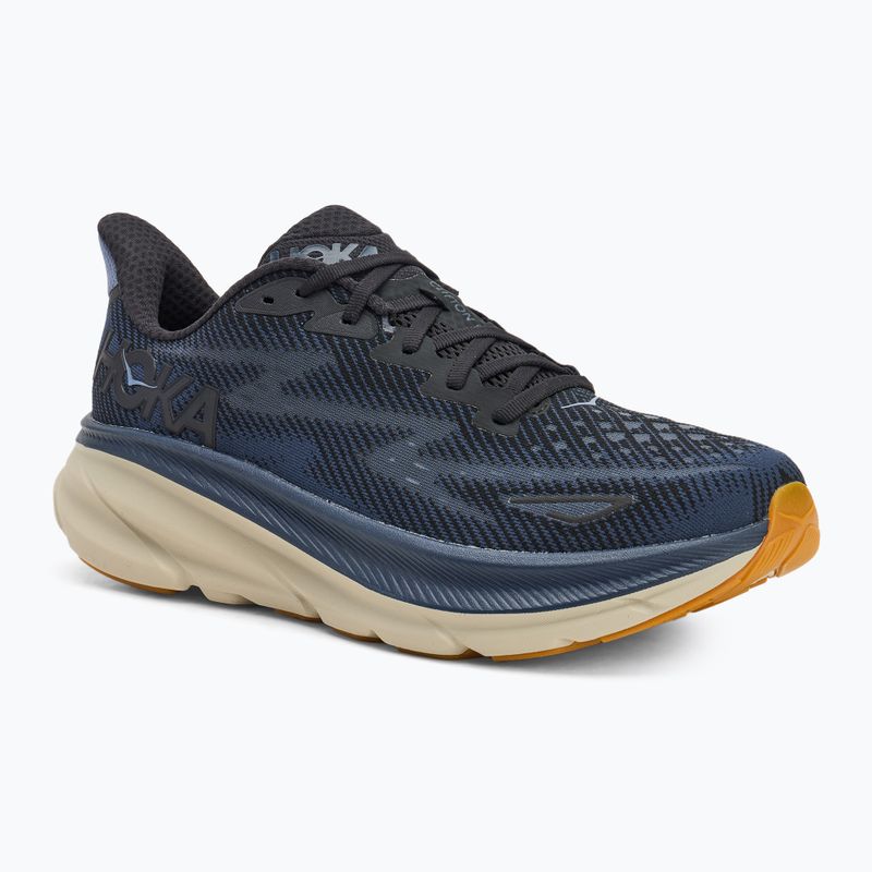 Vyriški bėgimo bateliai HOKA Clifton 9 black/varsity navy