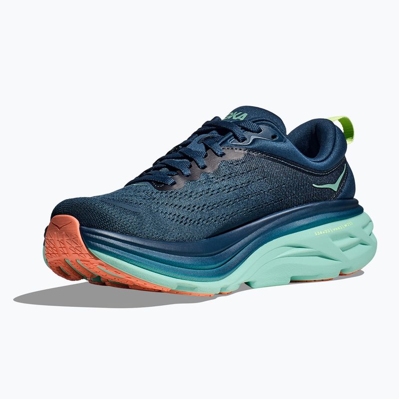 Moteriški bėgimo bateliai HOKA Bondi 8 midnight/seafoam 10