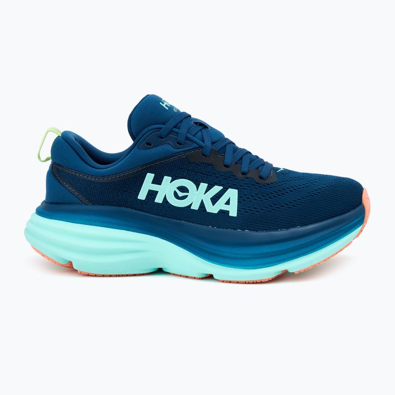 Moteriški bėgimo bateliai HOKA Bondi 8 midnight/seafoam 2