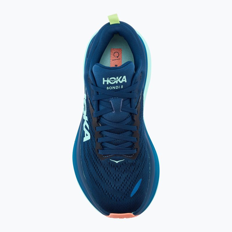 Moteriški bėgimo bateliai HOKA Bondi 8 midnight/seafoam 5