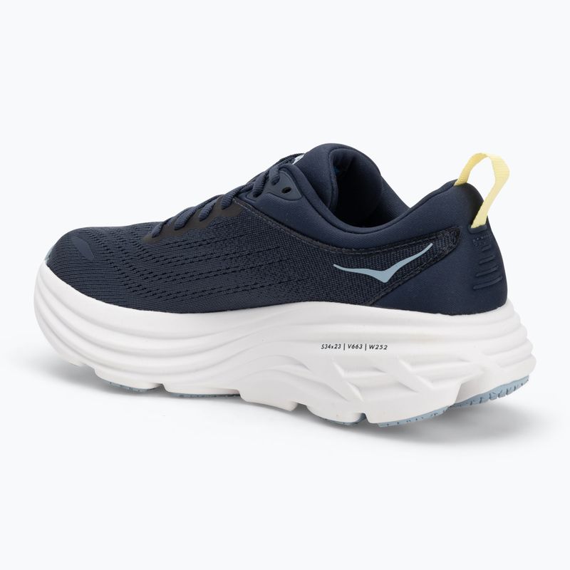 Moteriški bėgimo bateliai HOKA Bondi 8 varsity navy/white 3