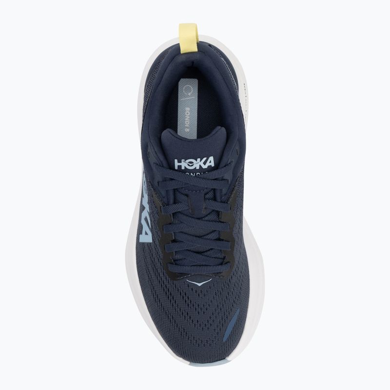 Moteriški bėgimo bateliai HOKA Bondi 8 varsity navy/white 5