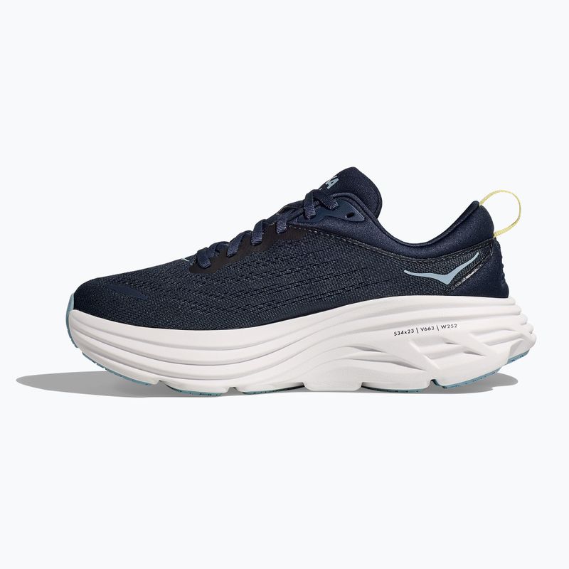 Moteriški bėgimo bateliai HOKA Bondi 8 varsity navy/white 3