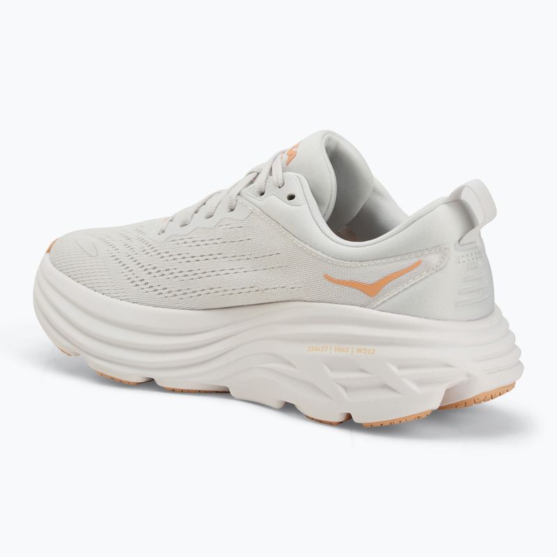 Moteriški bėgimo bateliai HOKA Bondi 8 white/cantaloupe 3