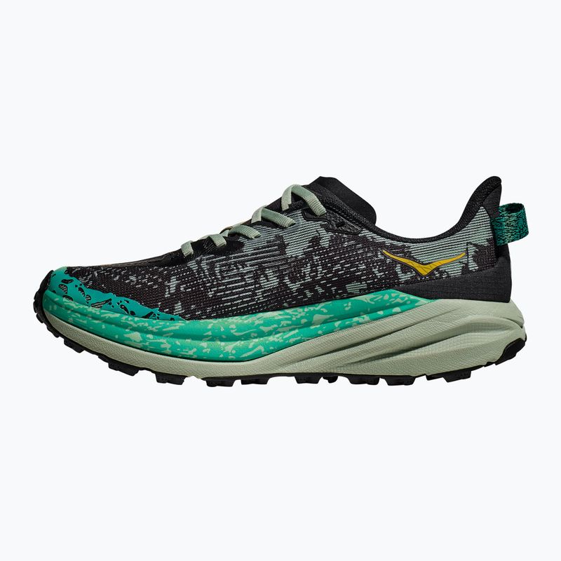 Moteriški bėgimo bateliai HOKA Speedgoat 6 black/aloe vera 8