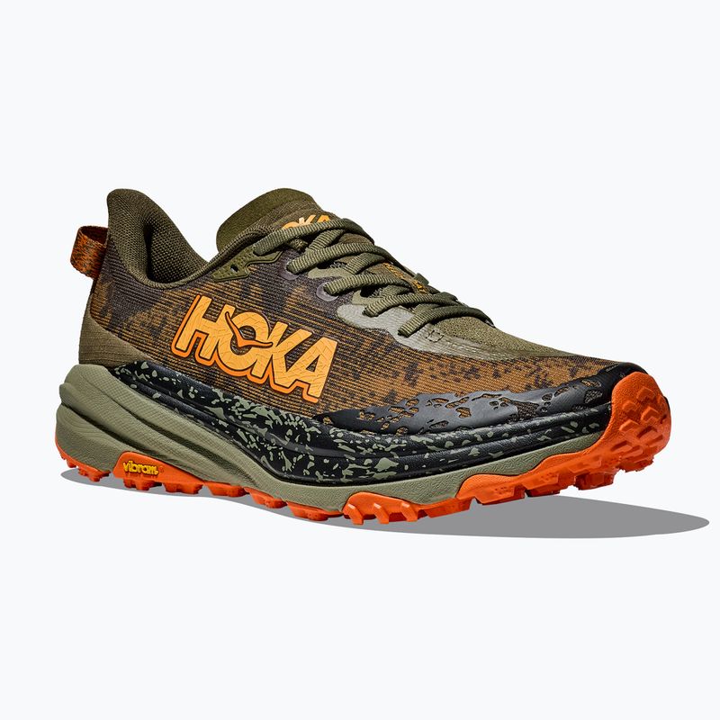 Vyriški bėgimo bateliai HOKA Speedgoat 6 Wide antique olive/squash 8